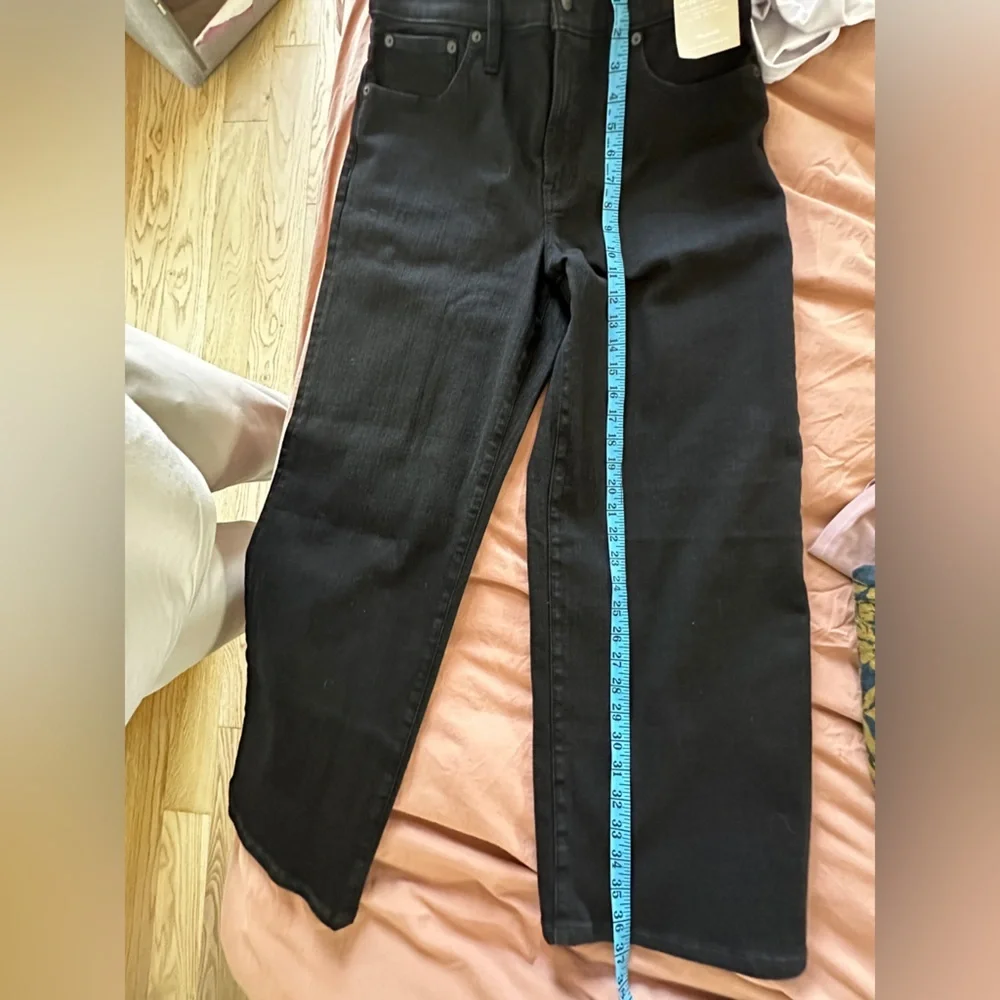 NWT Madewell Perfect Vintage Wide-Leg Jean Sz 30 Petite Women’s Black Rinse Wash